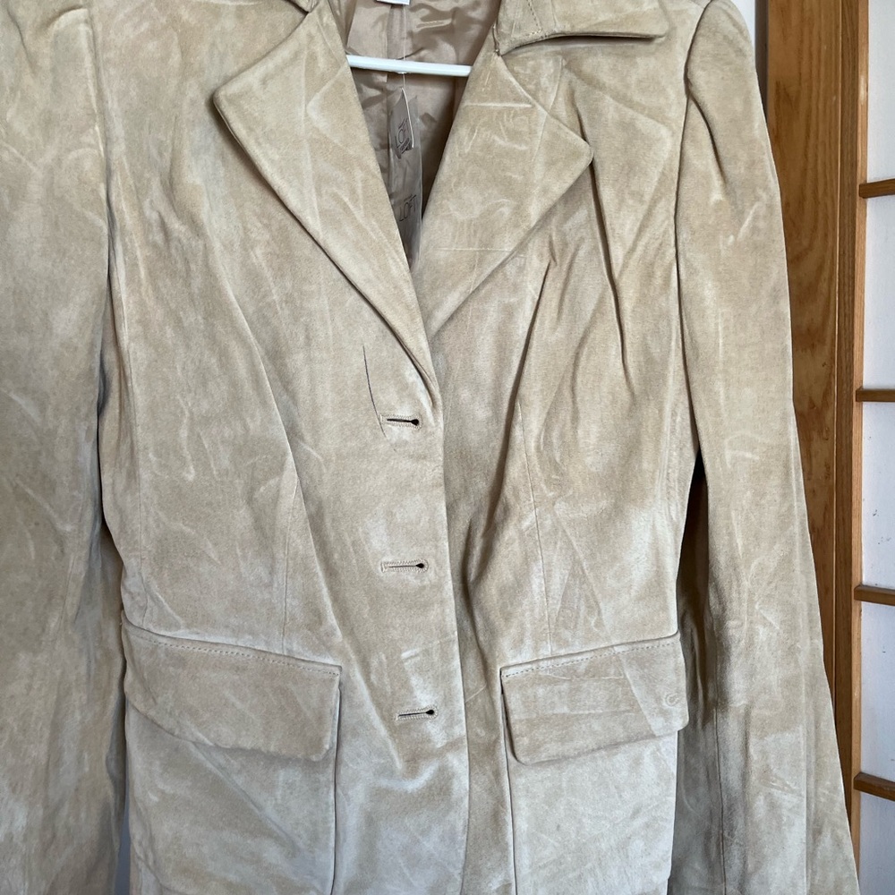Ann Taylor Loft suede jacket blazer